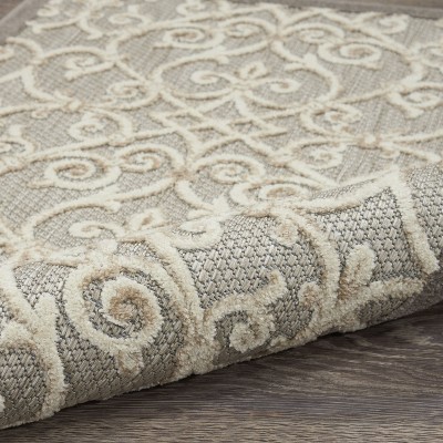Aloha 5'3" x 7'5" Natural Polypropylene Flat Woven Outdoor Rug