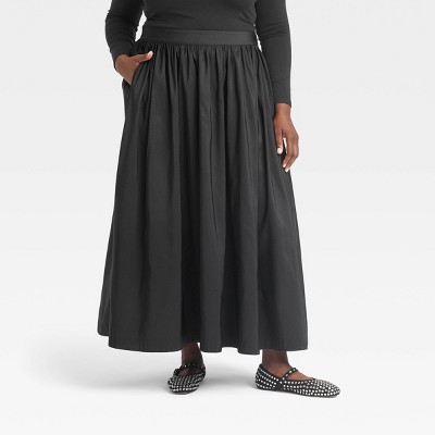 Image of Women's Voluminous Maxi Skirt - A New Day™ Black XXL