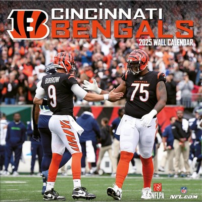 NFL Cincinnati Bengals 2025 12"x12" Team Wall Calendar