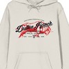 Yellowstone Dutton Ranch Red Bull Long Sleeve Sand Men's Hooded Sweatshirt - 2 of 3