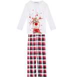 cheibear Kids Christmas Pajamas Matching Sets 2 Piece Pjs Holiday Home Family Sleepwear Set