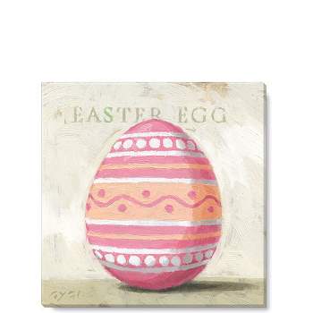 Sullivans Darren Gygi Easter Egg (Pink) Canvas, Museum Quality Giclee Print, Gallery Wrapped, Handcrafted in USA