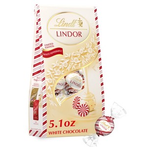 Lindt LINDOR Christmas Peppermint and White Chocolate Candy Truffles - 5.1oz - 1 of 4