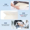 Yukimo 14" Ergonomic Travel Neck Pillow – Molded PU Slow Rebound Foam, Dual-Layer Breathable Cover, Compact & Supportive for Airplane - 3 of 4