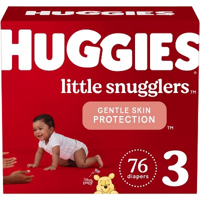 Image of Huggies Little Snugglers Diapers Super Pack - Size 3 (76ct)
