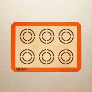 Silpat #1 Non-Stick Baking Mat, Handcrafted in France 1965, Trusted by Chefs, Certified Food Safe (6 Large Cookie Half Size) - 1 of 4