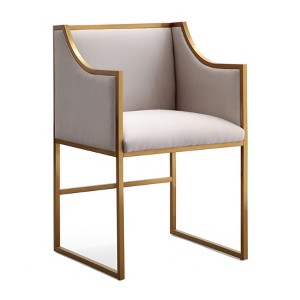 Atara Velvet Chair Cream - 1 of 4