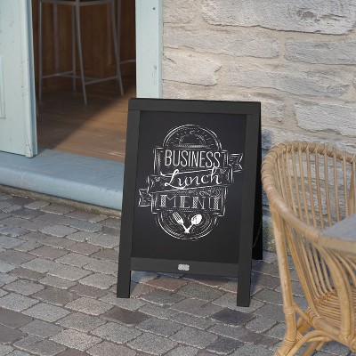Black Pine Double-Sided Magnetic Freestanding Chalkboard