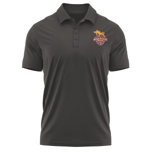 California State University - Dominguez Hills Adult Polo Left Chest Logo, Athletic Heather - 1 of 4