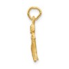 Black Bow Jewelry 14k Yellow Gold Aries the Ram Zodiac Satin and Diamond Cut Charm - 2 of 4