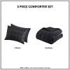 Sapphtopaz Comforter Set Bedding Set Solid Color Clip Jacquard Pompom Reversible Quilt Set - 4 of 4