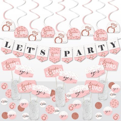 Big Dot Of Happiness Bride Squad - Rose Gold Bridal Shower Or