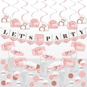 Big Dot of Happiness Bride Squad - Rose Gold Bridal Shower or Bachelorette Party Supplies Decoration Kit - Decor Galore Party Pack - 51 Pieces - 1 of 4