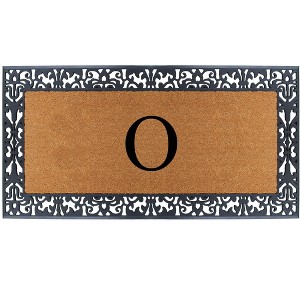 A1HC Natural Coir Monogrammed Outdoor Entrance Door Mat 30X60, Anti-Shed Treated Durable  Doormat - 1 of 4
