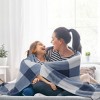 PiccoCasa Christmas Couch Sofa Flannel Fleece Checker Lightweight Bed Blankets - 2 of 4