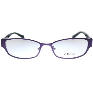Guess GU 2412 PUR Womens Rectangle Eyeglasses Purple 52mm - 1 of 3