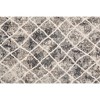 HomeRoots 8' Gray And Ivory Geometric Runner Rug - 4 of 4
