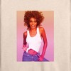 Women's - Whitney Houston - Gradient Photo Lightweight French Terry Wide Neck Long Sleeve Shirt - 2 of 4