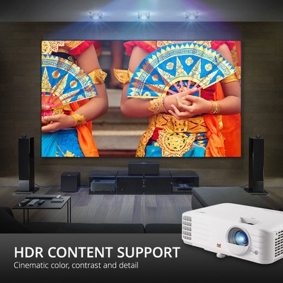 ViewSonic White 4K UHD Home Theater Projector with HDMI and USB