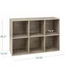 Best Choice Products 6-Cube Bookshelf, 13.5in Display Storage System, Organizer w/ Removable Back Panels - 2 of 4