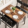 5 Piece Dining Table Set for 4, Kitchen Table and Chairs for 4, Modern Dining Room Table Set, Dinner Table Set for 4 - 3 of 4