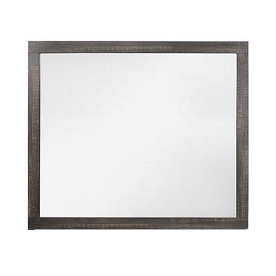 GlasFlength Decorative Wall Mirrors Natural Mirror Rustic Mirror Charming Mirror Wooden Mirror Rectangular Mirror for Dining Room, Brown, 44"*0.7"*37"