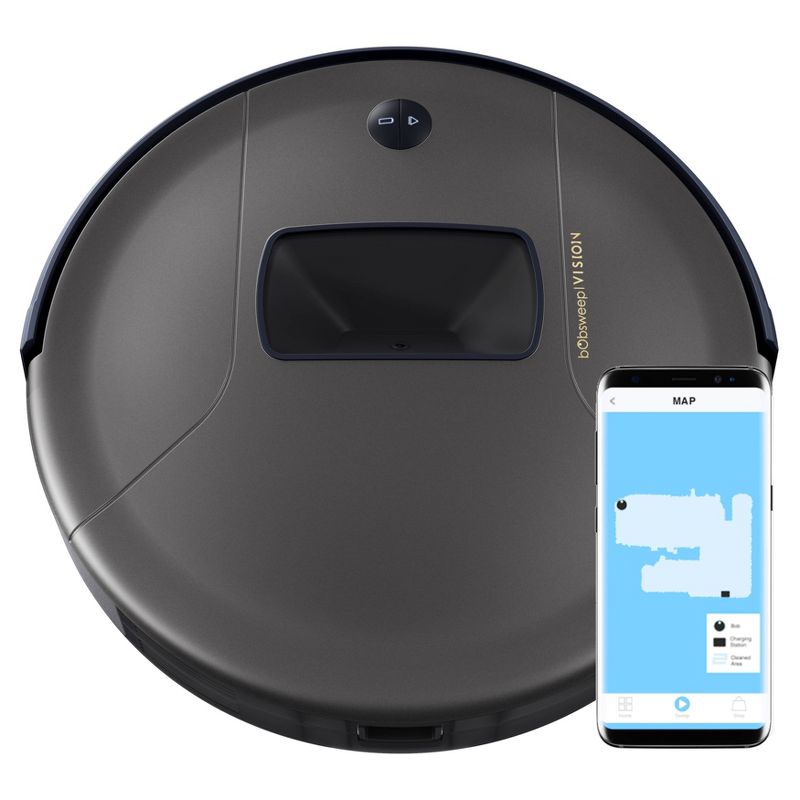 bObsweep PetHair Vision Wi-Fi Connected Robot Vacuum Cleaner - Space Gray, 3 of 12