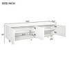 CAVINAS TV Stand for 78" TVs, 70.8" Media Console with Arch Cabinets & Solid Wood Legs,Entertainment Center for Living Room - 3 of 4