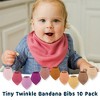 Tiny Twinkle Bandana Scarf Infant/Baby Bibs, Water Resistant and Absorbent - 4 of 4