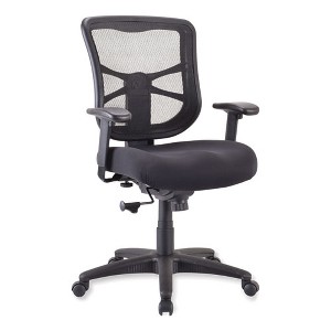 Alera Alera Elusion Series Mesh Mid-Back Swivel/Tilt Chair, Supports Up to 275 lb, 17.9" to 21.8" Seat Height, Black - 1 of 4