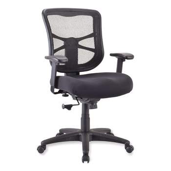 Alera Alera Elusion Series Mesh Mid-Back Swivel/Tilt Chair, Supports Up to 275 lb, 17.9" to 21.8" Seat Height, Black