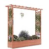 coucheta Wooden Elevated Planter Box with Trellis & Canopy - Includes Side Supports & Drainage Holes, for Outdoor Climbing Plants Vines Patio - 3 of 4
