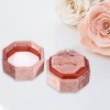 Unique Bargains Octagon Velvet Ring Box 2 Slots for Wedding Ceremony Proposal Engagement Birthday 1 Pc - 2 of 4