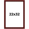 PosterPalooza | Weathered Red Picture Frame - UV Acrylic, Foam Board Backing, Hanging Hardware - 2 of 4