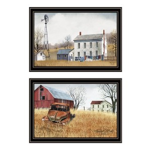 2Piece Vignette Granddad's Old Truck Black Framed Wall Art for Living Room, Bedroom Wall Art Print for Home Decor by Billy Jacobs - 1 of 4