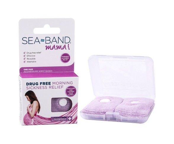 SeaBand Mama Morning Sickness Relief Acupressure Wrist Bands - 1 Pair