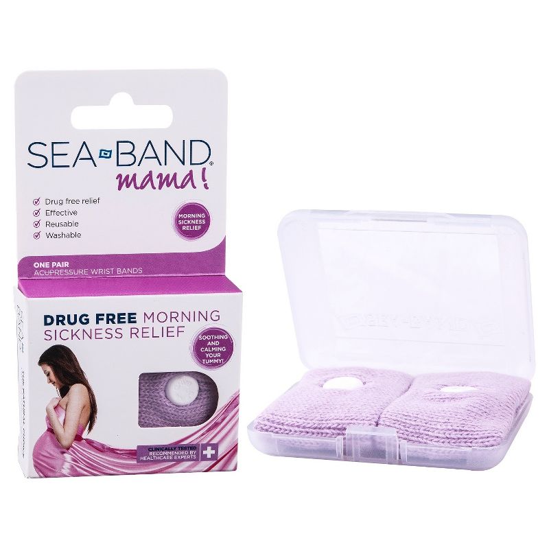Seaband Mama Morning Sickness Relief Acupressure Wrist Bands - 1 Pair, 4 of 5