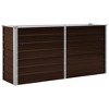 vidaXL Garden Raised Bed PP Anthracite 16.9"x16.9"x13.8" - 2 of 4