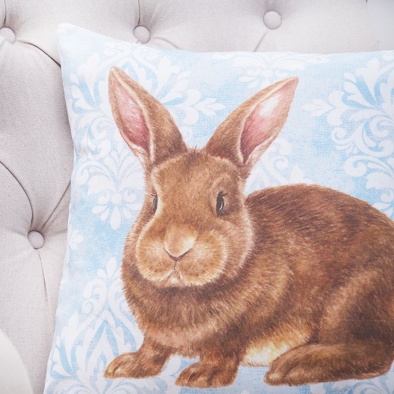 C&F Home Damask Blue Bunny Pillow, 3 of 5