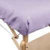 Royal Massage Deluxe Flannel 3pc Sheet Set - Face Cover, Fitted and Flat Sheet - Lavender - 4 of 4