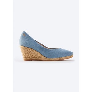 Roses Limited Edition Canvas V Cut Espadrille Wedges - 1 of 4