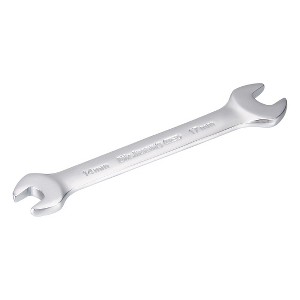 Unique Bargains Metric Chrome Vanadium Steel Durable Finish Open-End Wrench - 1 of 4