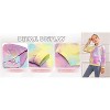 Arshiner Girls Tie Dye Hoodies Sweatshirts Loose Casual Long Sleeve Pullover Hooded With Pockets Red 9-10Y - 3 of 4