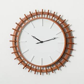 Sullivans 25.5" Modern Wooden Wall Clock