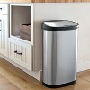 LunaLulinlk 13.2 Gallon Trash Can, Motion Sensor Kitchen Trash Can, Stainless Steel - 2 of 4
