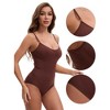 INSPIRE CHIC Women's Scoop Neck Sleeveless Seamless Bodysuit Tummy Control Briefs Body Shaper - 3 of 4