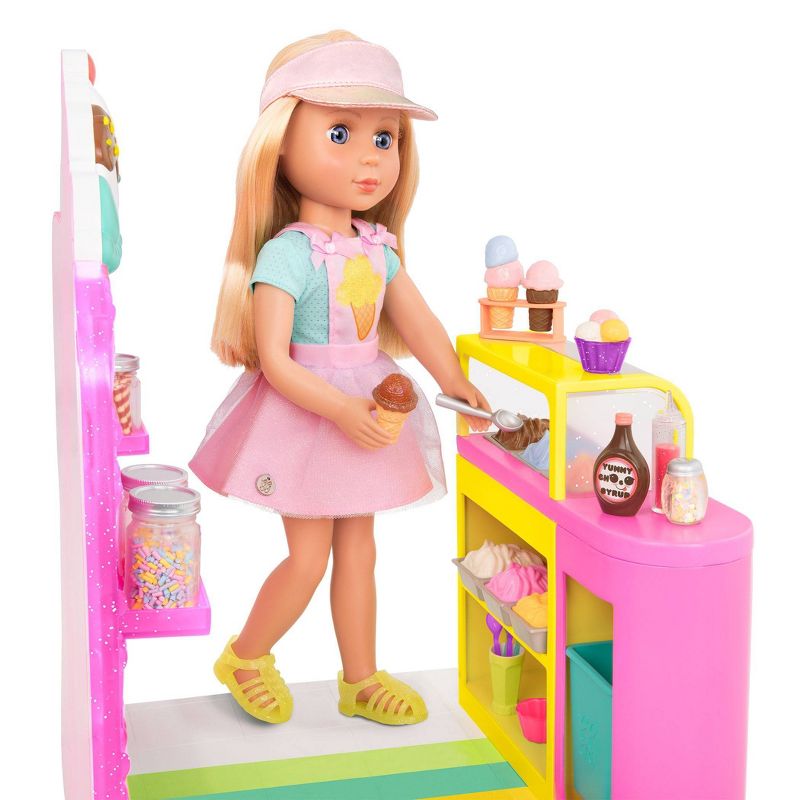 Glitter Girls Ice Cream Shop Accessory Playset for 14&#34; Dolls, 3 of 13