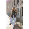 Women's Sleeveless Button - Down Vest Top V - Neck Linen Blouse with Pockets - 2 of 4