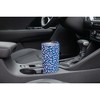 Elanze Designs 20 oz Stainless Steel On the Go Insulated Travel Tumbler With Push Top Lid, Lavender Purple Cheetah Leopard Print Blue - 3 of 4