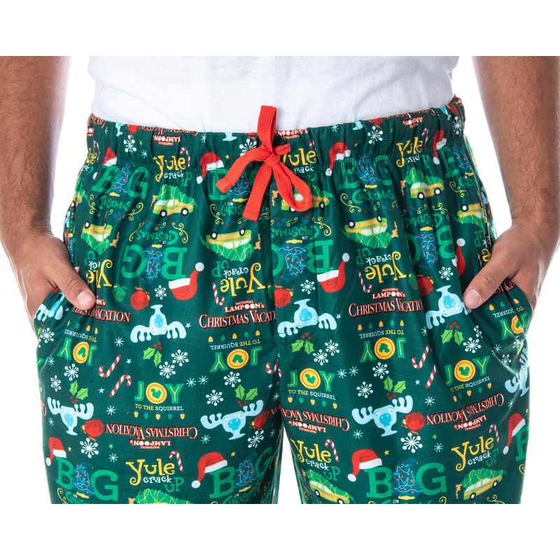 National Lampoon's Christmas Vacation Men's Allover Print Pajama Pants Green, 5 of 6